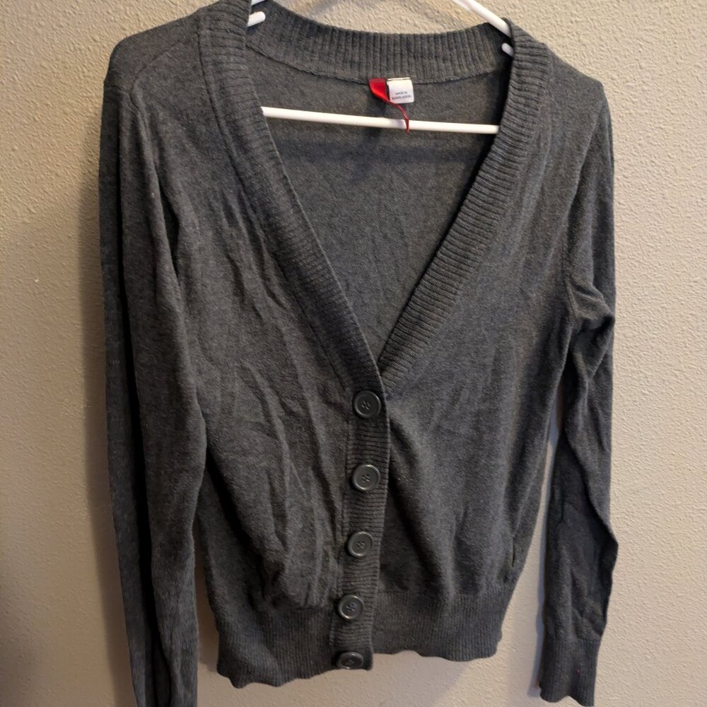H&M charcoal cardigan